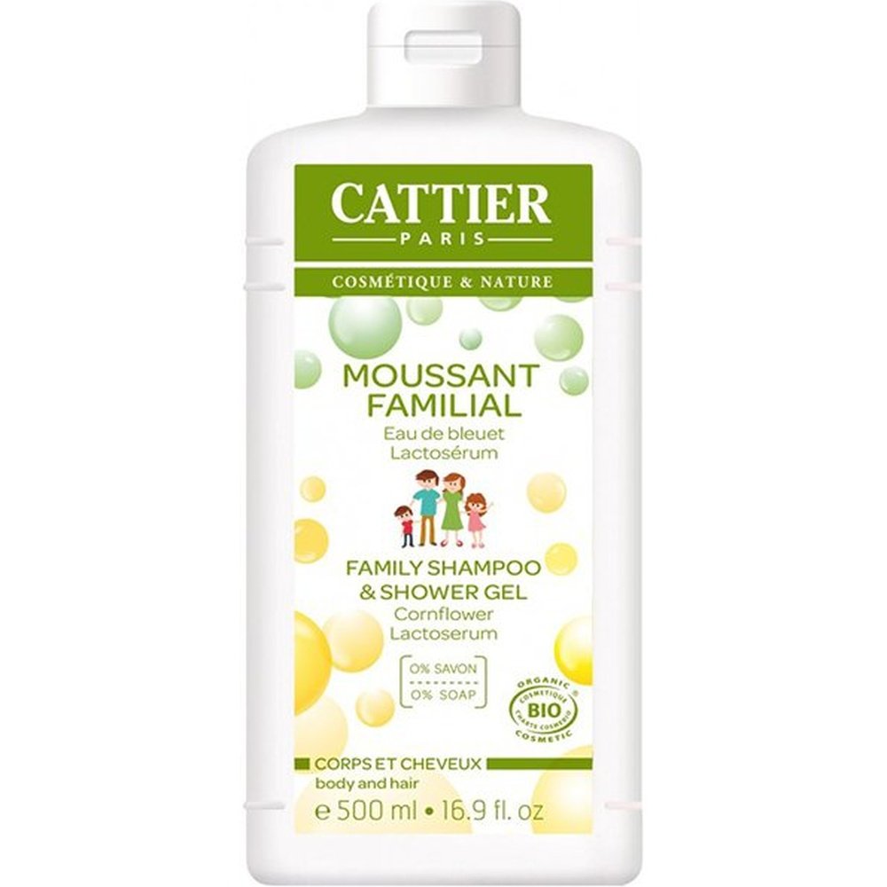 cattier – moussant familial sans savon – 500ml