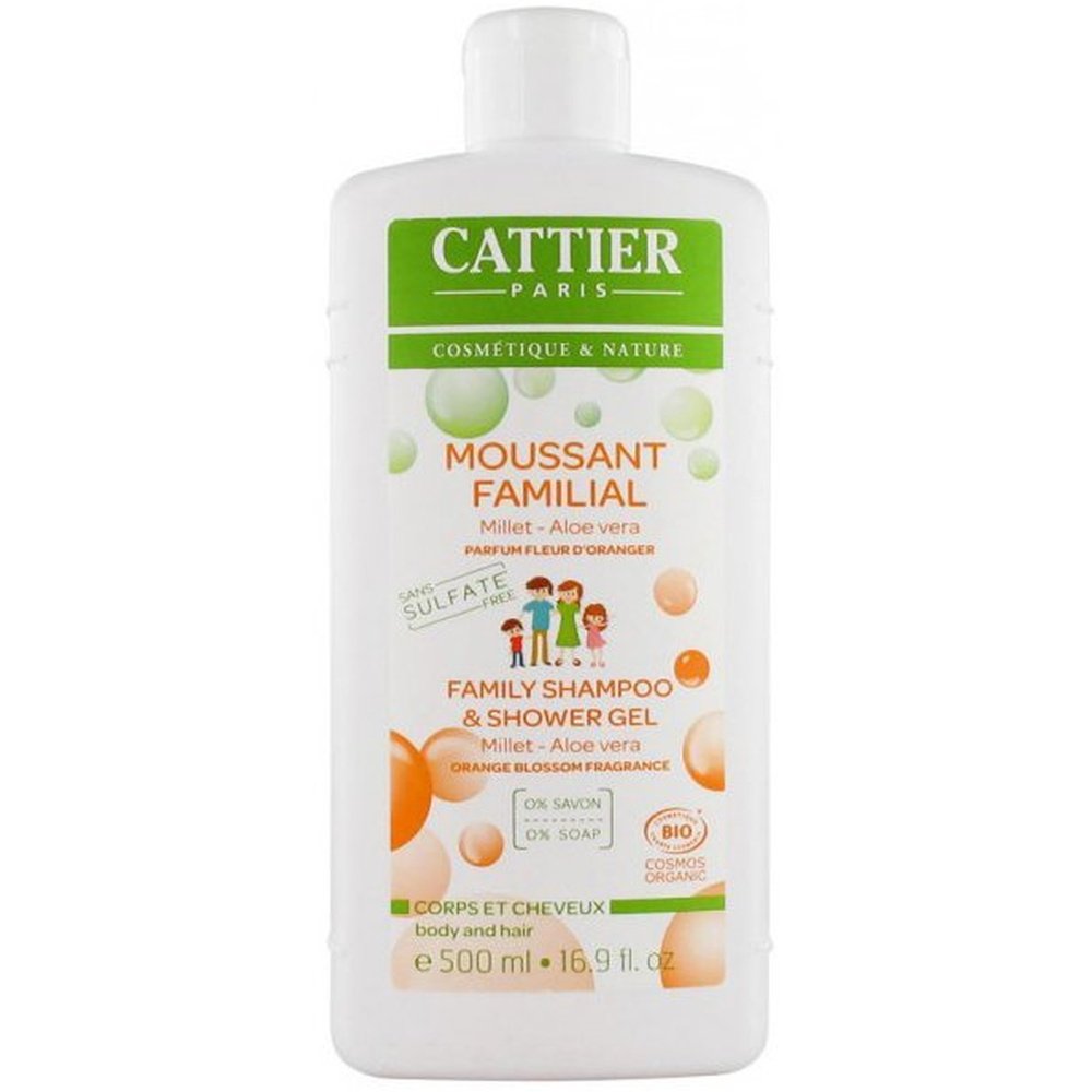 cattier – moussant familial sans sulfate – 500ml