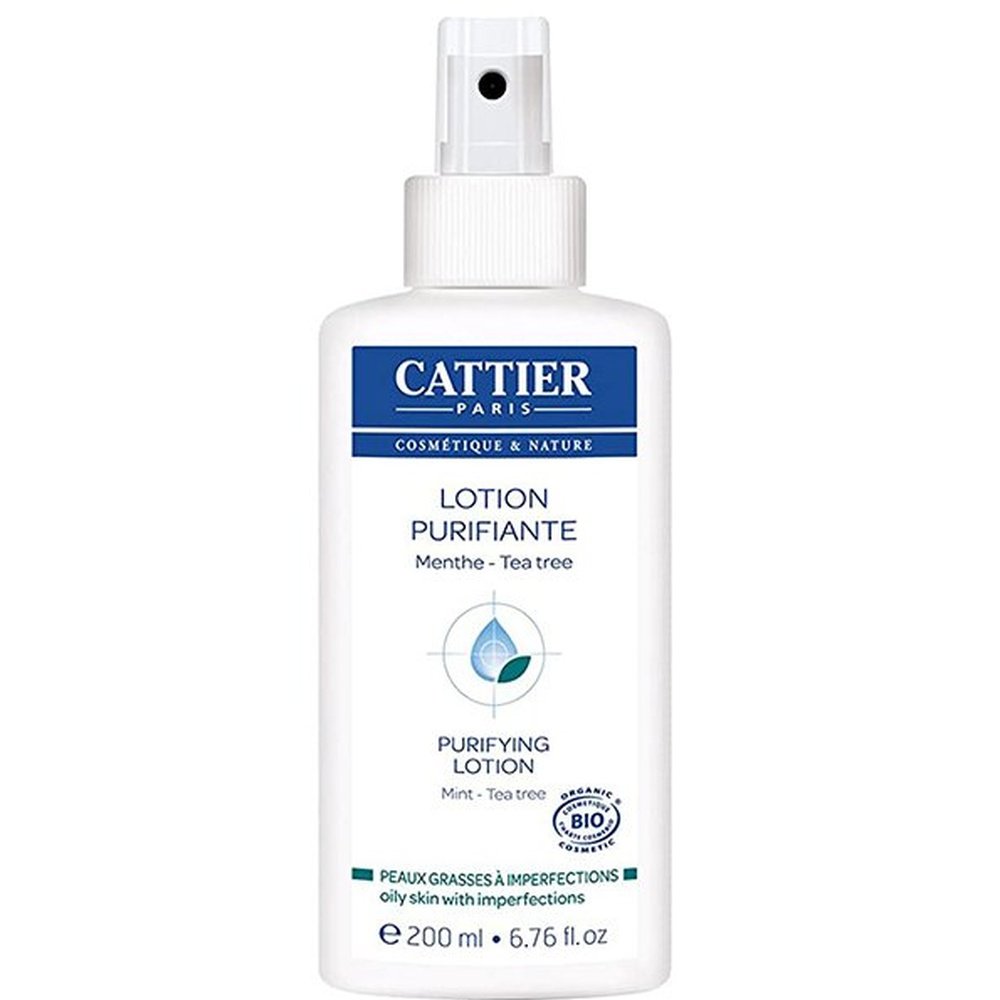 cattier – peau grasse a imperfections lotion purifiante menthe spray – 200ml
