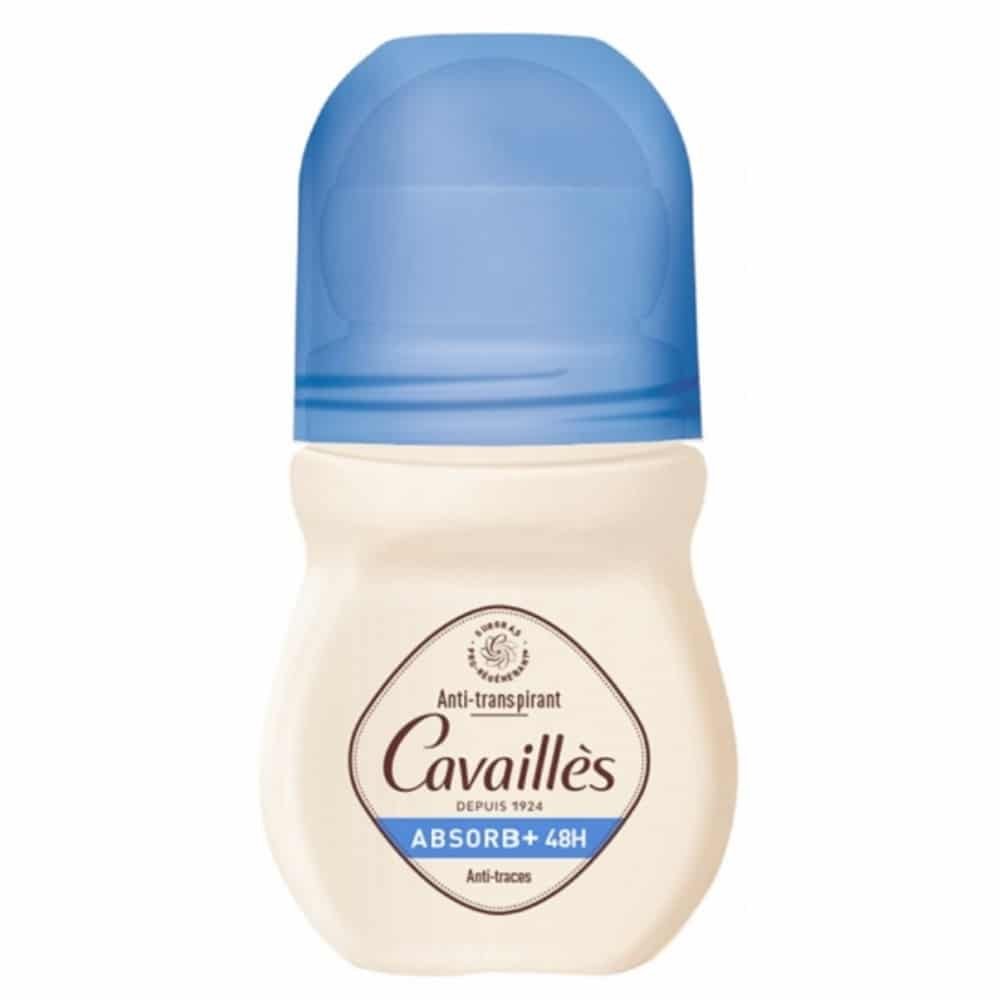cavailles – deodorant absorb+ anti traces 48h roll on – 50ml
