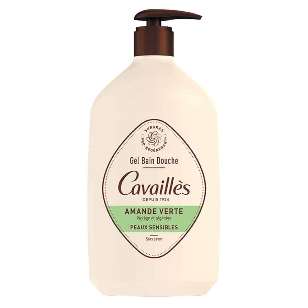 cavailles – gel bain douche amande verte sans savon – 400ml