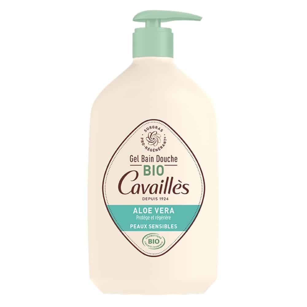 cavailles – gel bain douche bio aloe vera – 1l