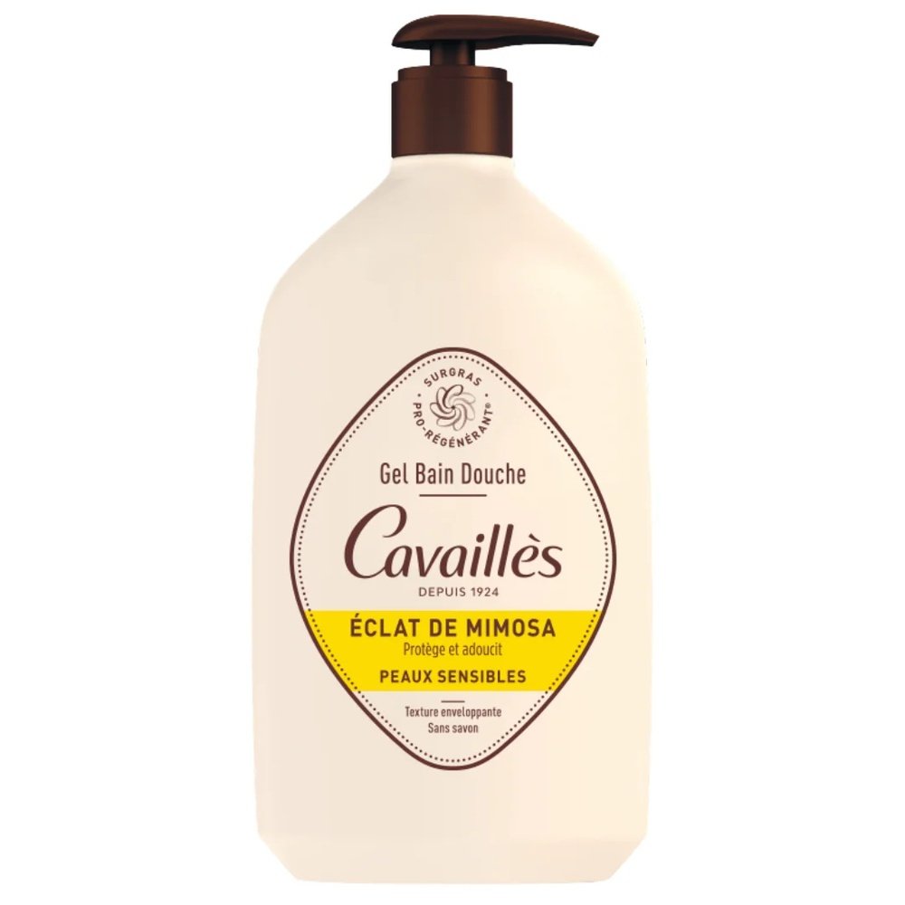 cavailles – gel douche eclat de mimosa – 400ml