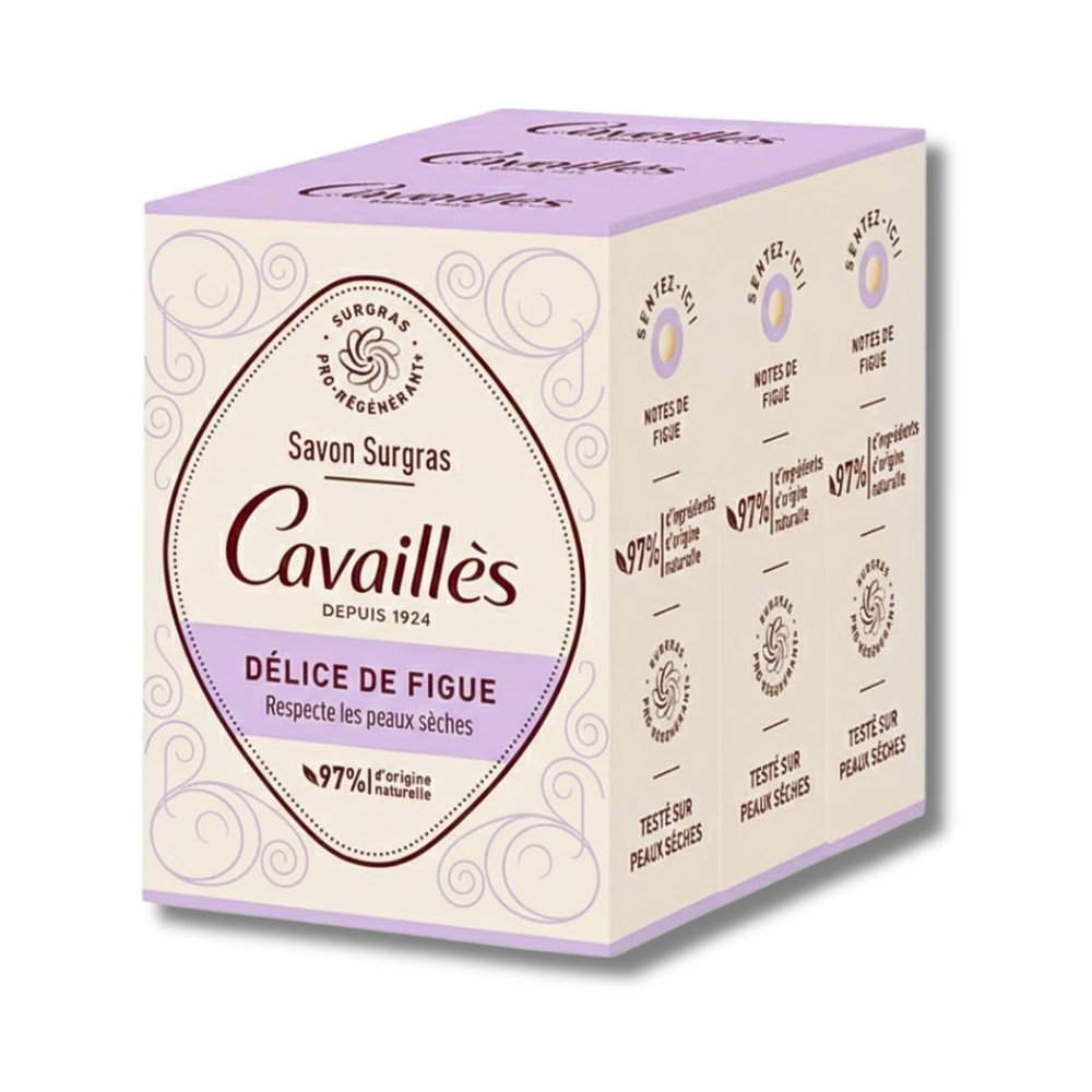 cavailles – trio savon surgras delice de figue – 200g