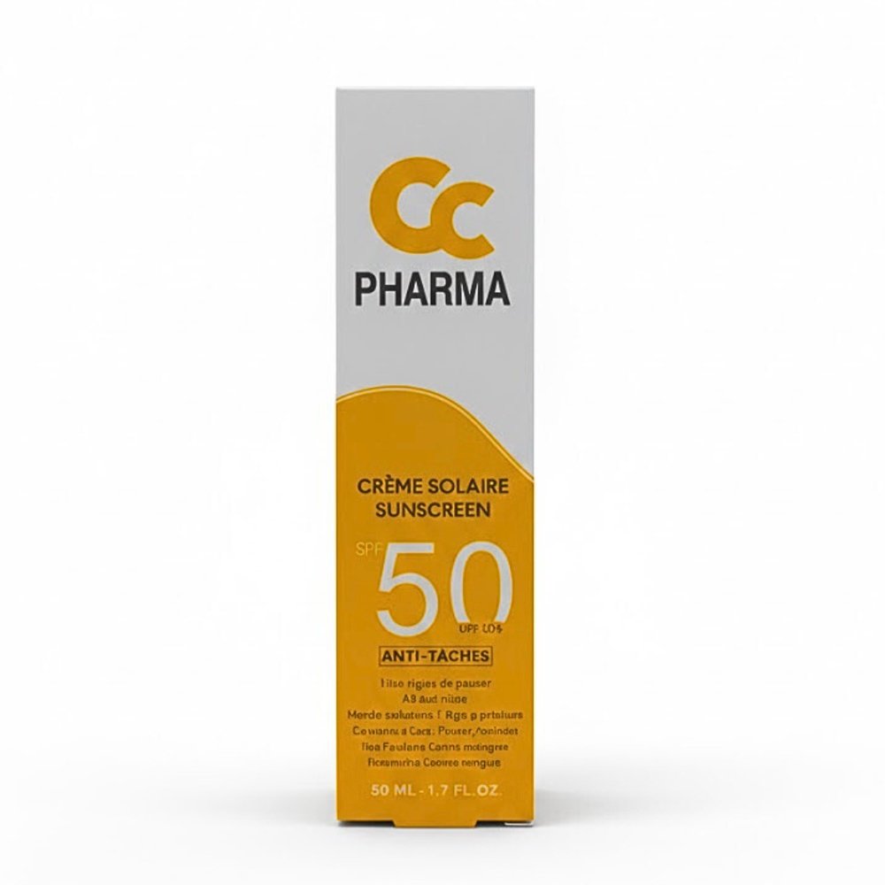 cc pharma – ecran solaire anti tache – 50ml