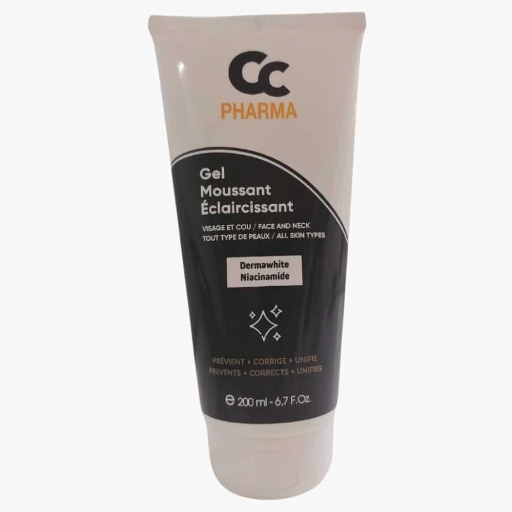 cc pharma – gel moussant eclaircissant – 200ml
