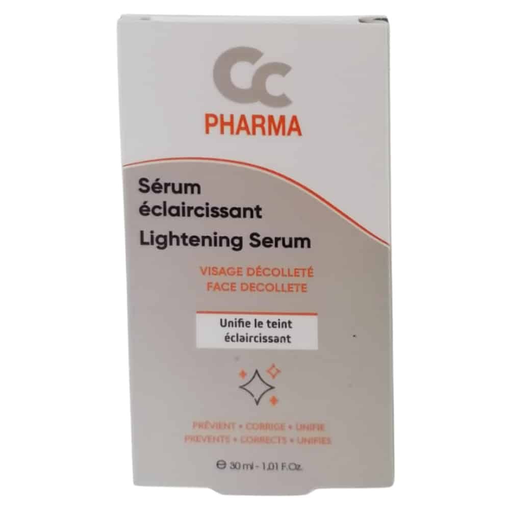 cc pharma – serum eclaircissant unifiant – 30ml