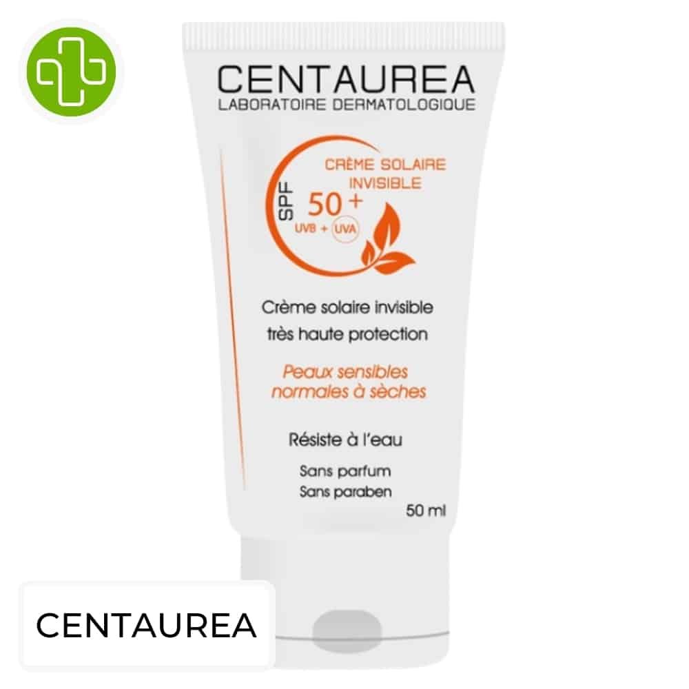 centaurea – creme solaire invisible spf50+ – 50ml
