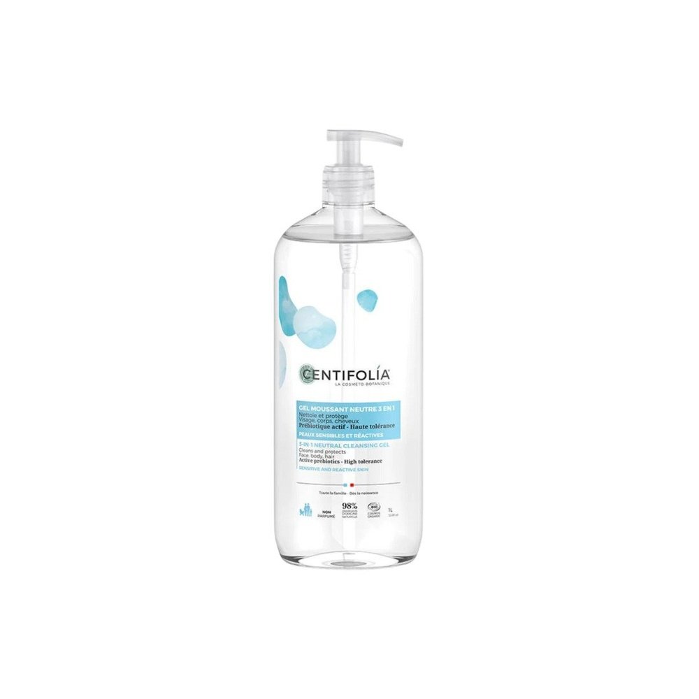 centifolia – gel moussant neutre 3en1 prebiotics – 1l