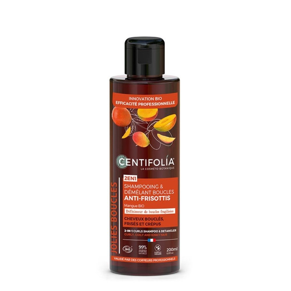 centifolia – shampoing et demelant boucles anti frisottis – 200ml