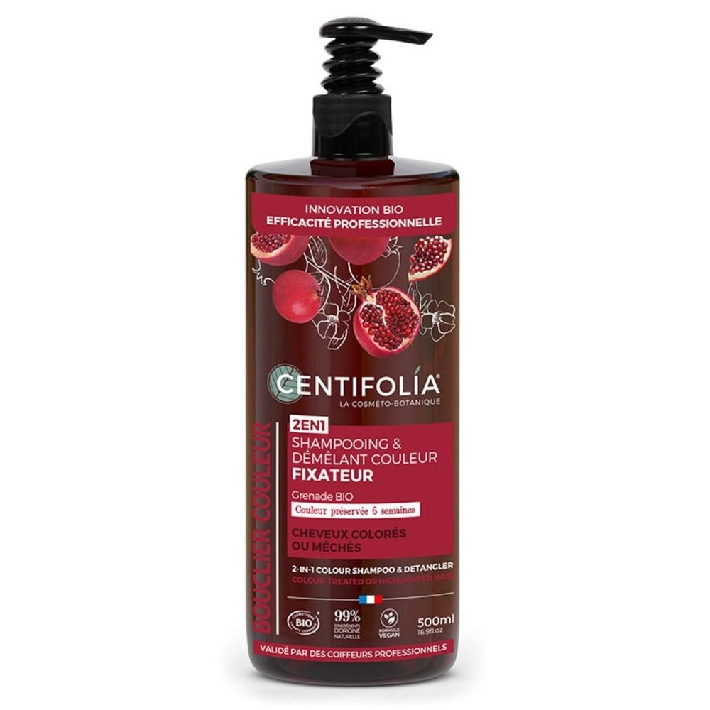 centifolia – shampoing et demelant couleur fixateur – 500ml