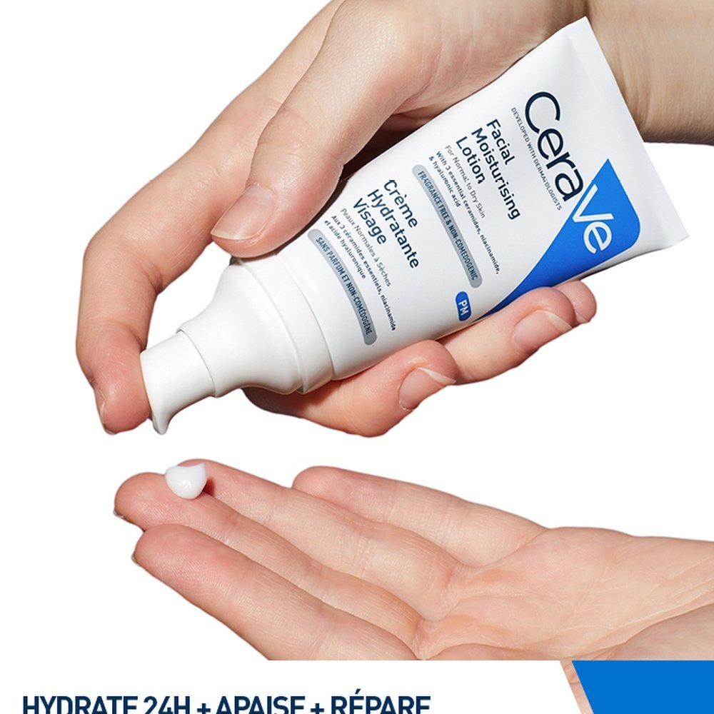 cerave – creme hydratante visage peau normale a seche – 52ml cerave – creme hydratante visage peau normale a seche – 52ml