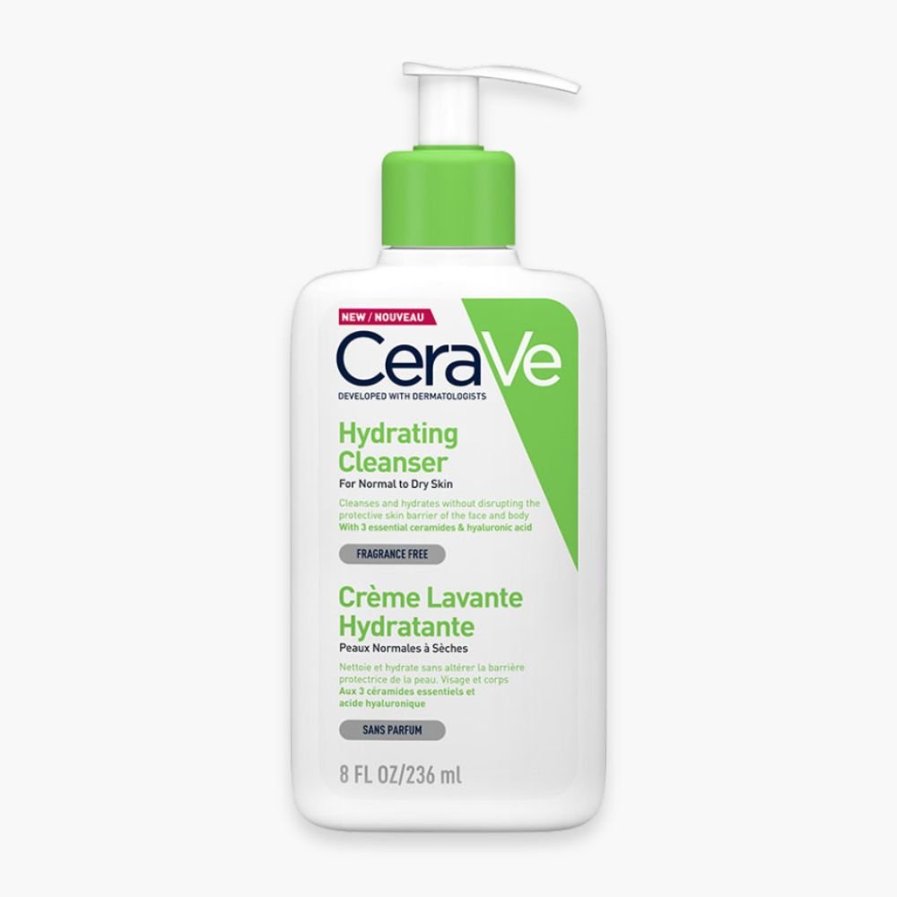 cerave – creme lavante hydratante peau normale a seche – 236ml