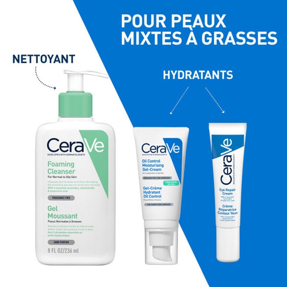 cerave – gel creme hydratant oil control peau mixte a grasse – 52ml cerave – gel creme hydratant oil control peau mixte a grasse – 52ml