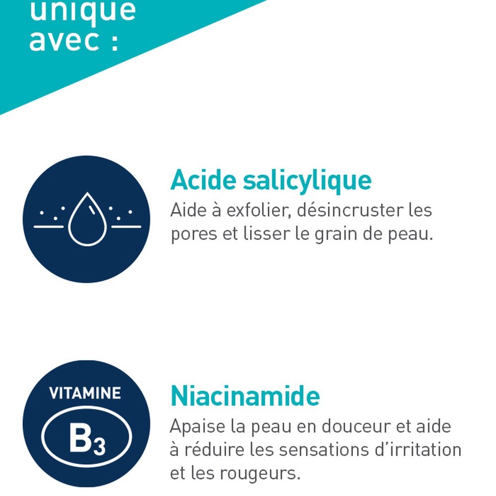 cerave – gel moussant nettoyant anti imperfections peau a tendance acneique – 236ml cerave – gel moussant nettoyant anti imperfections peau a tendance acneique – 236ml
