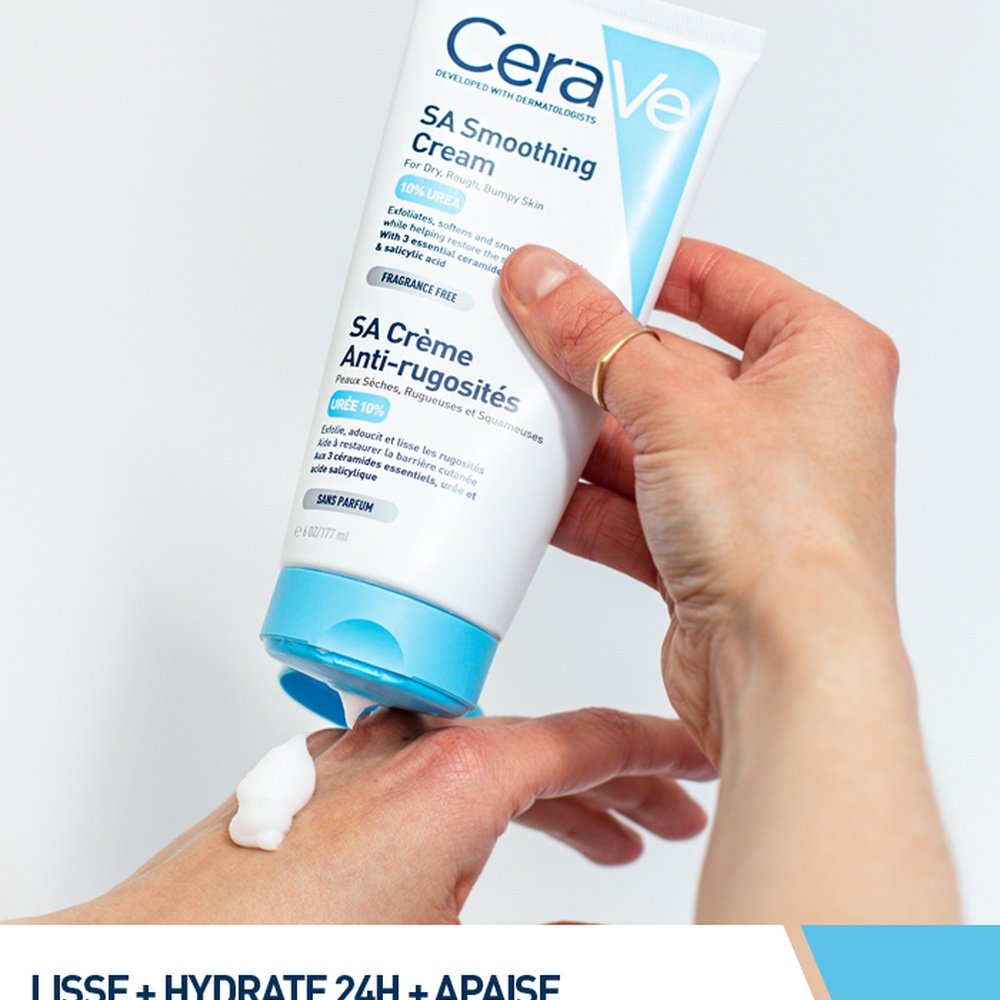cerave – sa creme anti rugosites peau seche, rugueuse et squameuse 10% uree – 177ml cerave – sa creme anti rugosites peau seche, rugueuse et squameuse 10% uree – 177ml