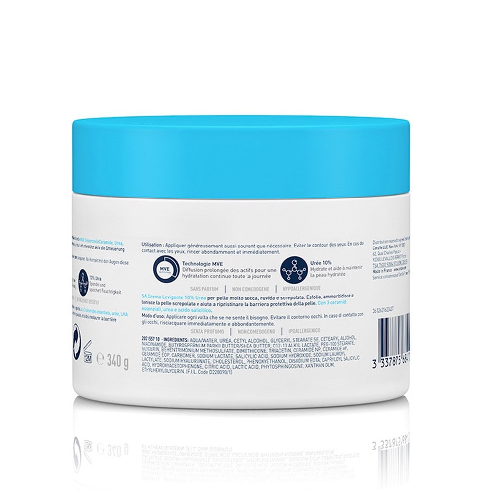 cerave – sa creme anti rugosites peau seche, rugueuse et squameuse 10% uree – 177ml cerave – sa creme anti rugosites peau seche, rugueuse et squameuse 10% uree – 177ml