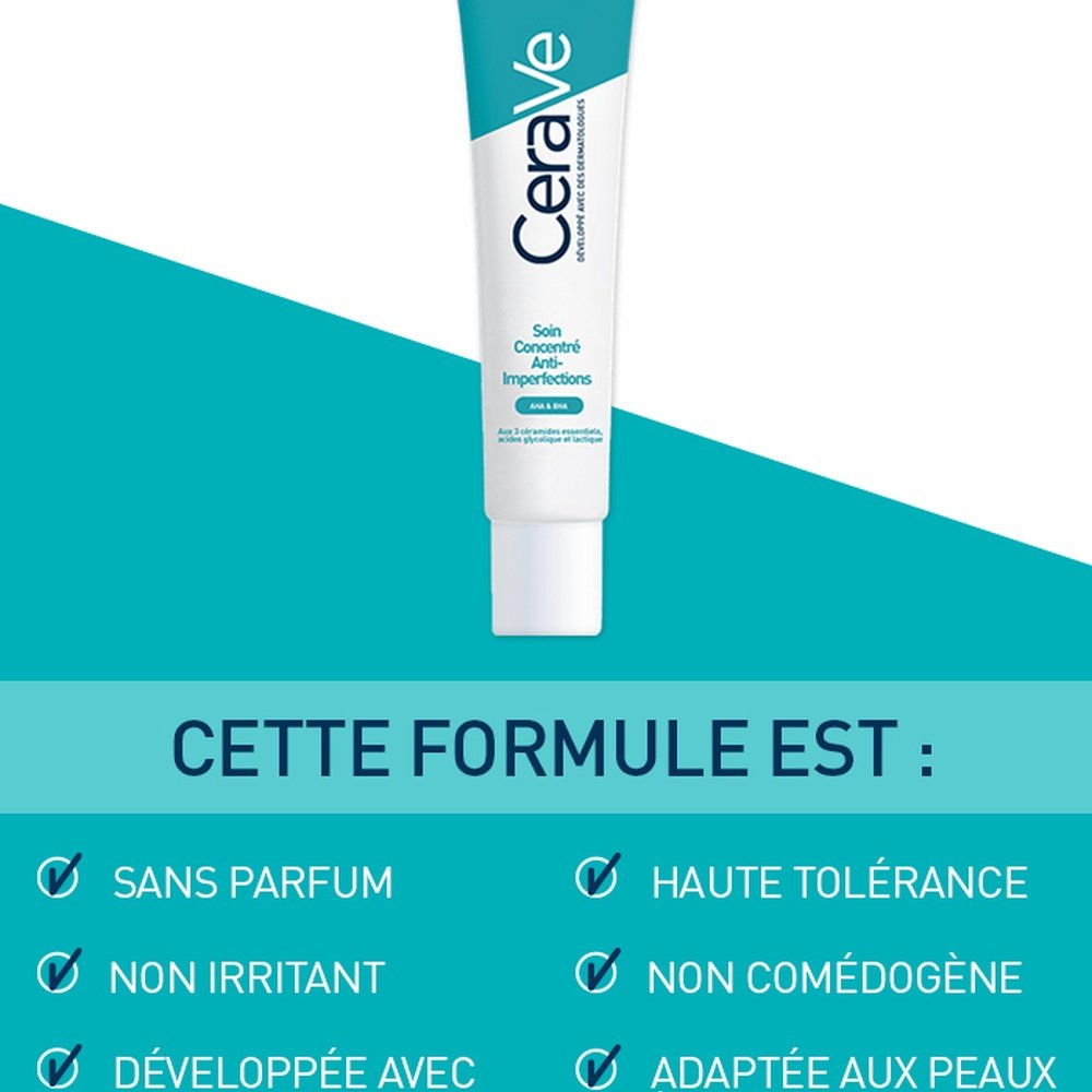 cerave – soin concentre anti imperfections – 40ml cerave – soin concentre anti imperfections – 40ml