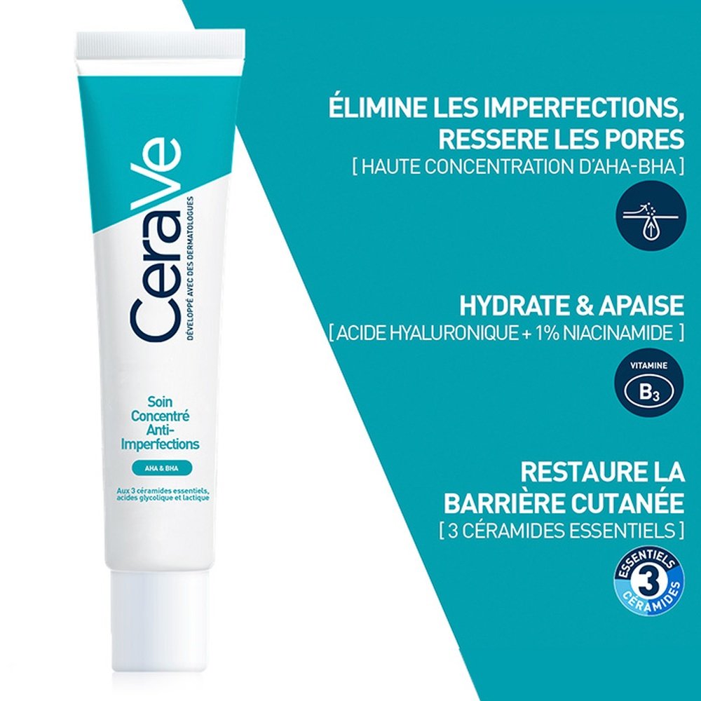 cerave – soin concentre anti imperfections – 40ml cerave – soin concentre anti imperfections – 40ml