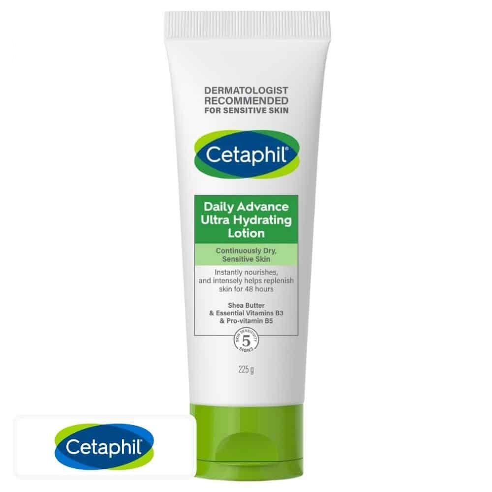 cetaphil – daily advance lotion ultra hydratante peau seche et sensible – 225g