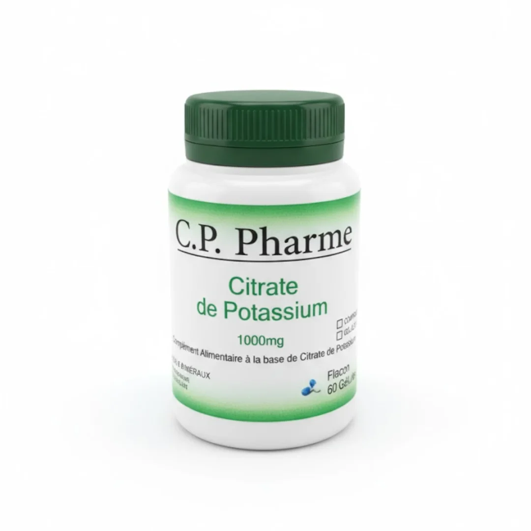 complet pharm lab – citrate de potassium 1000mg – 60 gelules