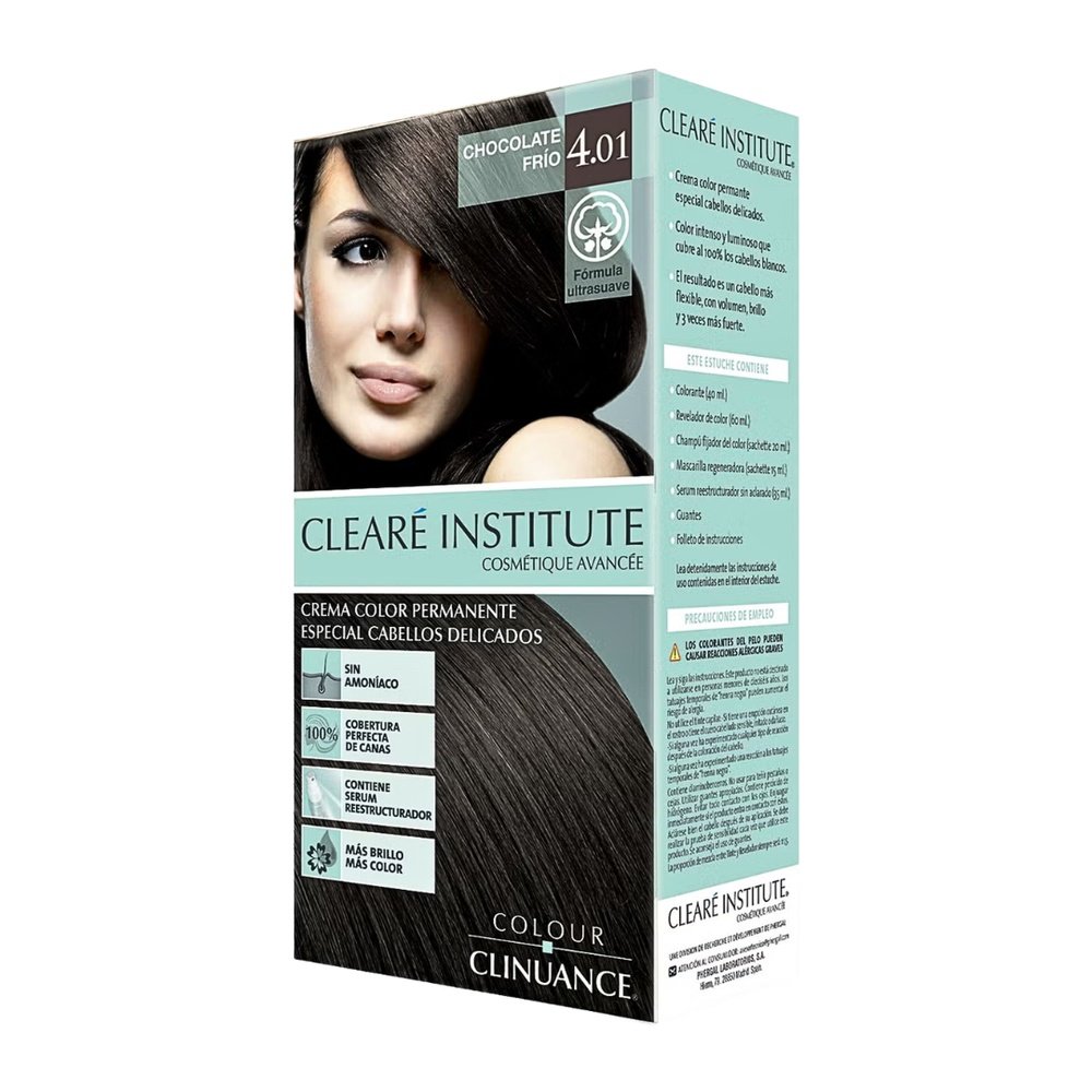 cleare institute – colour clinaunce permanente 4.01 – 170ml