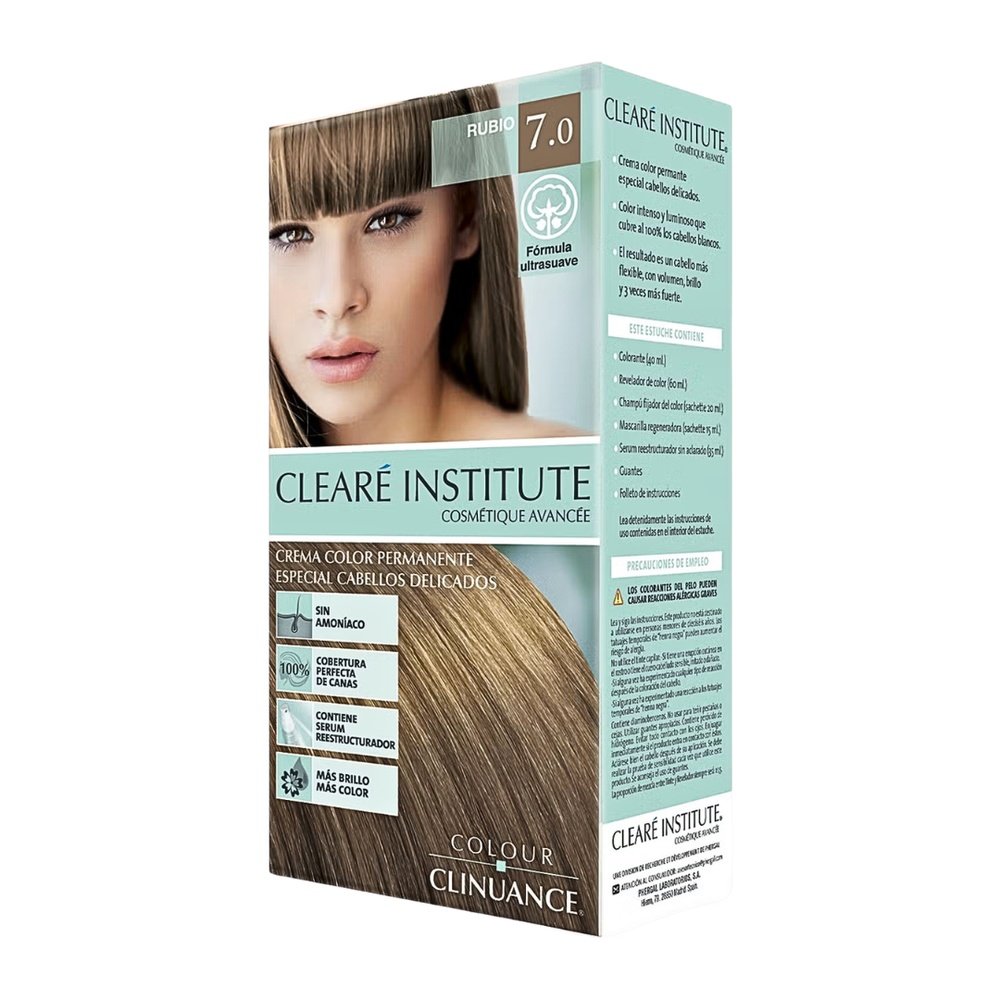 cleare institute – colour clinaunce permanente 7.0 – 170ml