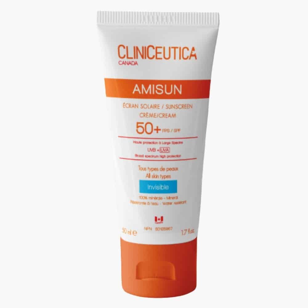 cliniceutica – amisun creme solaire invisible spf50+ – 50ml