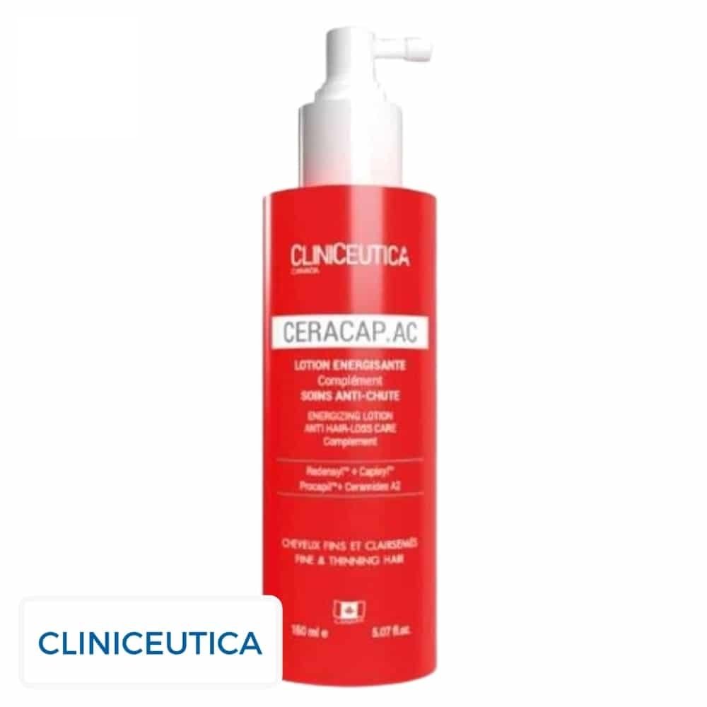 cliniceutica – ceracap ac lotion energisante complement soins anti chute – 150ml