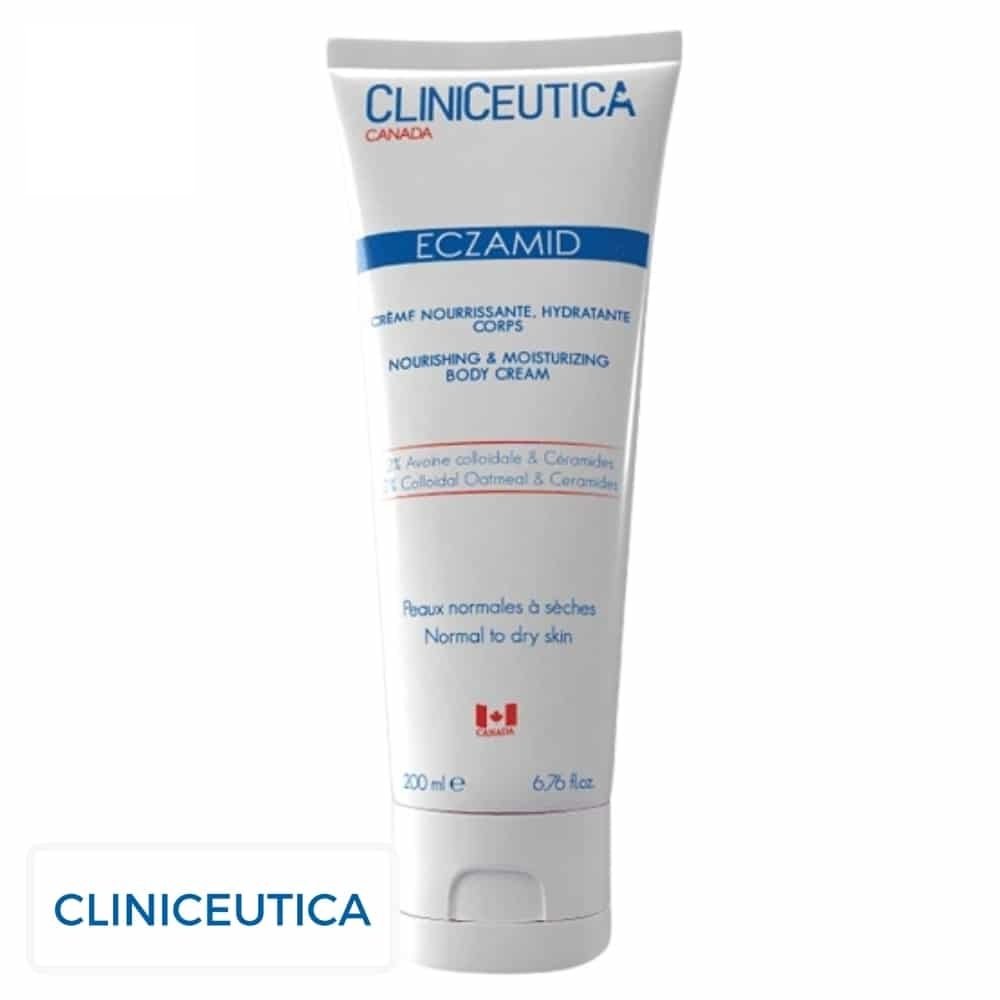 cliniceutica – eczamid creme nourrissante hydratante corps – 200ml