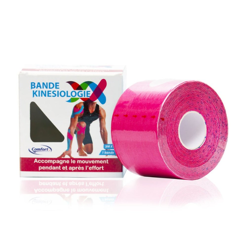 comfort – bande kinesiologie 5mx5cm rose