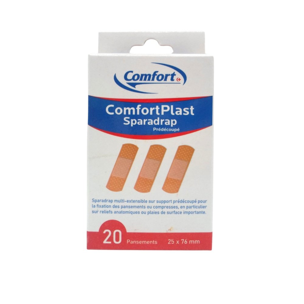comfort – plast sparadrap predecoupe 20 pieces