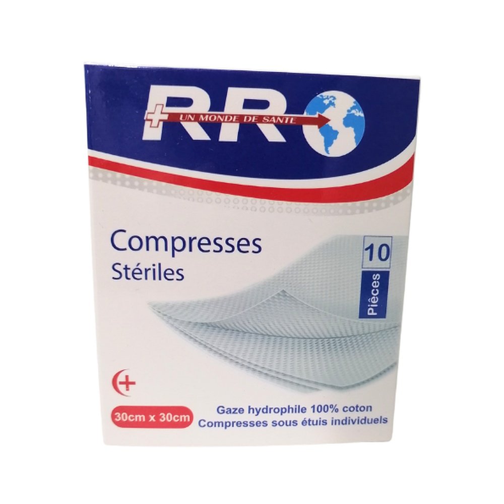 comfort – rr compresse steriles 30 x 30 10 pieces