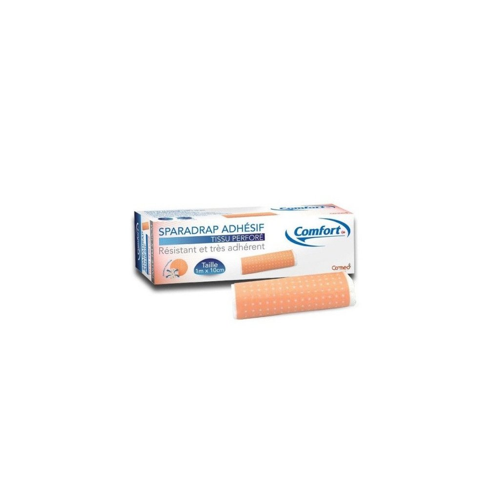 comfort – sparadrap adhesif blanc 1m*10cm
