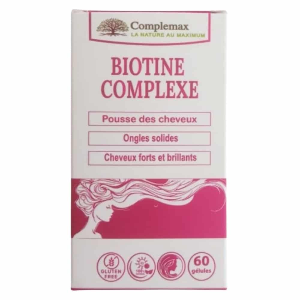 complemax – biotine complexe (cheveux et ongles) – 60 gelules