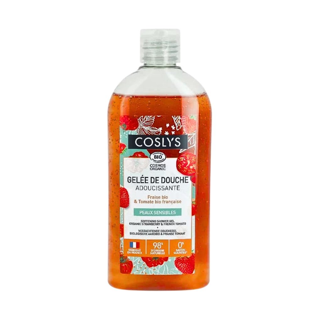 coslys – gelee douche adouss fraise – 250ml