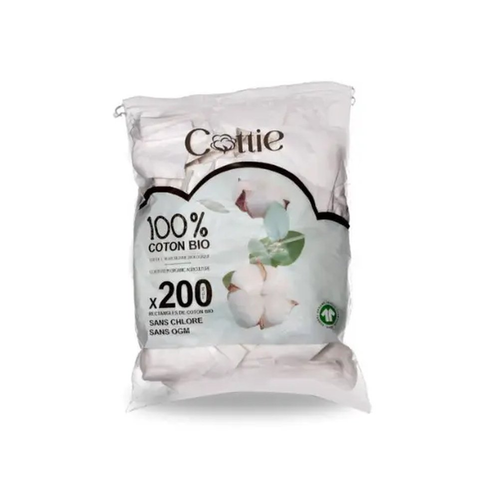 cottie – coton pads bio – 200pcs