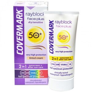 covermark – rayblock face plus teinte dry sensitive spf50+ 50ml