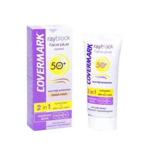 covermark – rayblock face plus teinte oily acneic spf50+ 50ml
