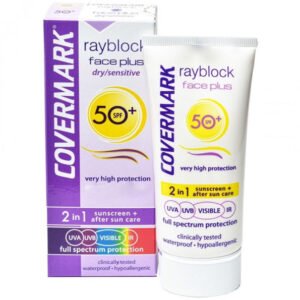 covermark – rayblock face plus visible dry sensitive spf50+ 50ml