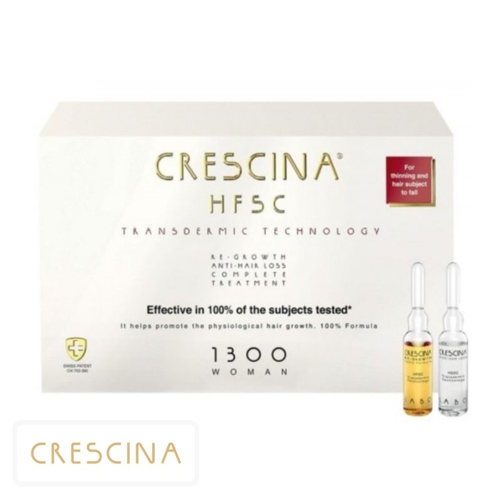 crescina – hfsc femme 1300 traitement anti chute complet ampoules – 10+ – 10u