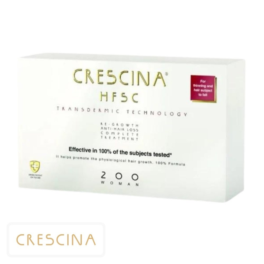 crescina – hfsc femme 200 traitement anti chute complet ampoules – 10+ – 10u