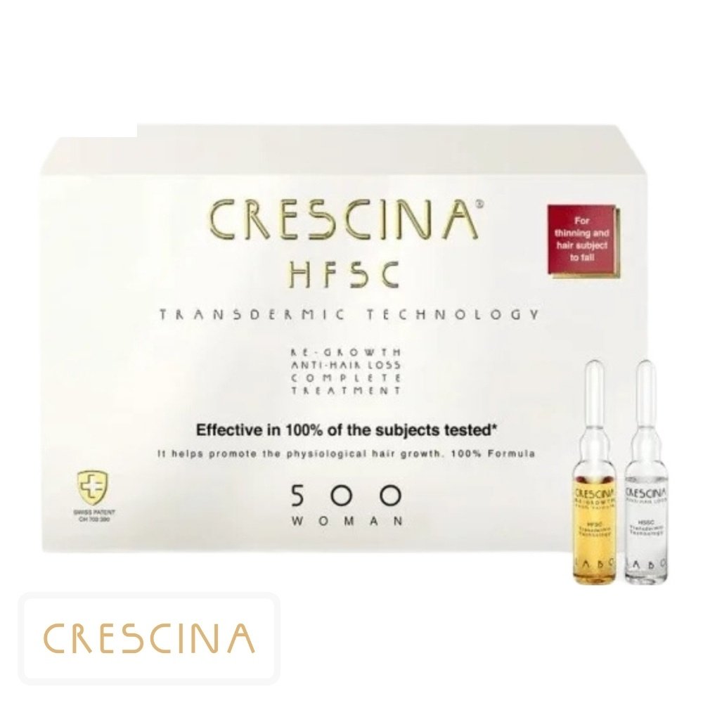 crescina – hfsc femme 500 traitement anti chute complet ampoules – 10+ – 10u