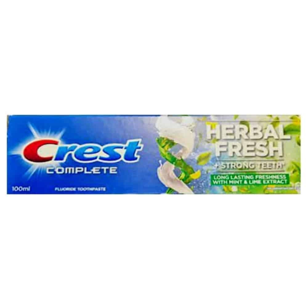 crest – dentifrice complete herbal fresh – 100ml