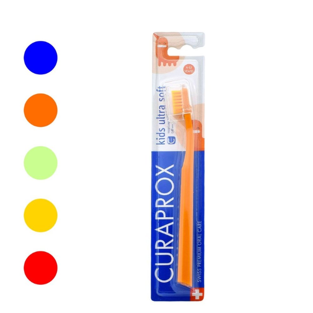 curaprox – brosse a dents kids ultra soft 4 12 ans