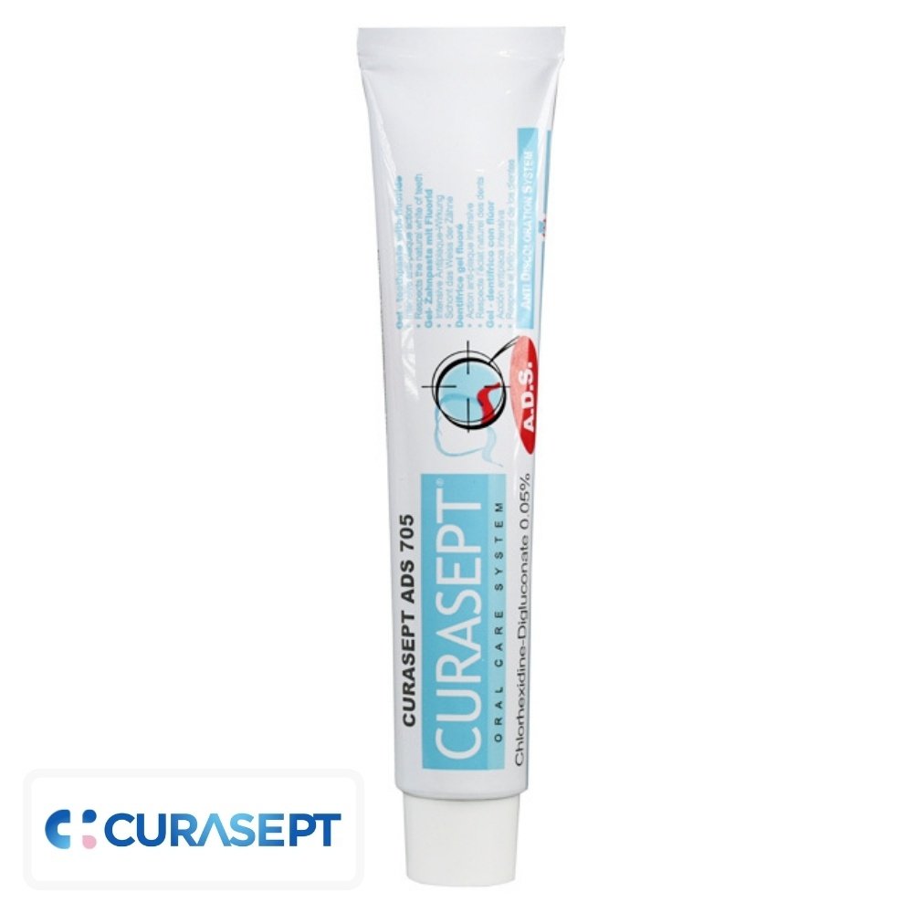 curasept – ads 705 dentifrice 0,05% chx – 75ml