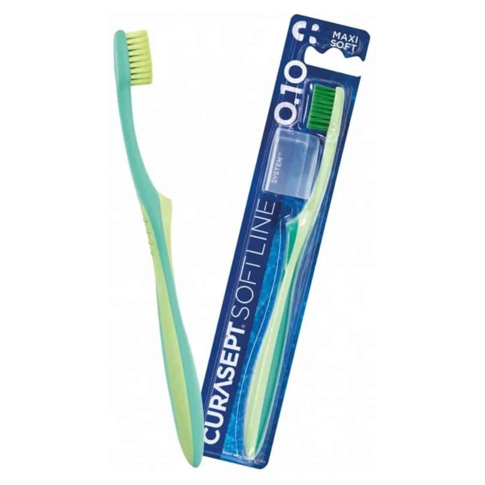 curasept – softline 0.10 maxi soft brosse a dents – couleur aleatoire