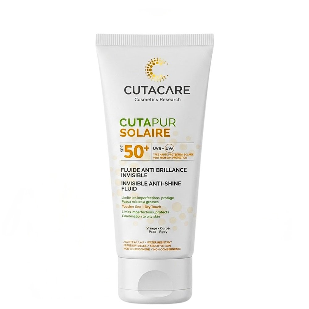 cutacare – cutapur solaire fluid anti brillance invisible – 50ml