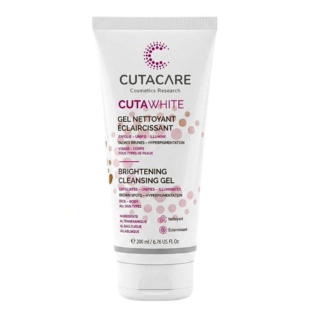 cutacare – cutawhite gel nettoyant eclaircissant – 200ml