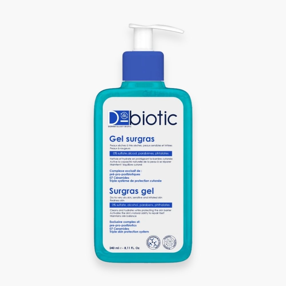 d biotic – gel nettoyant surgras – 240ml